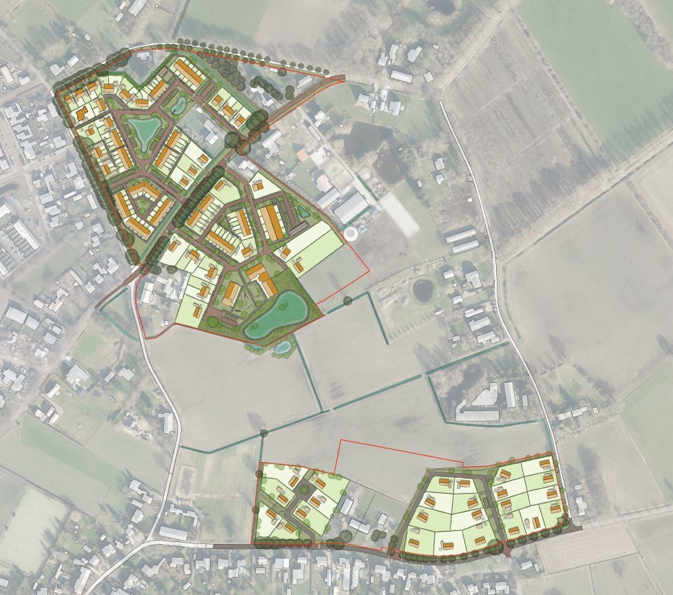 Plattegrond Hommelsedijk-Nobisweg Heeswijk Dinther