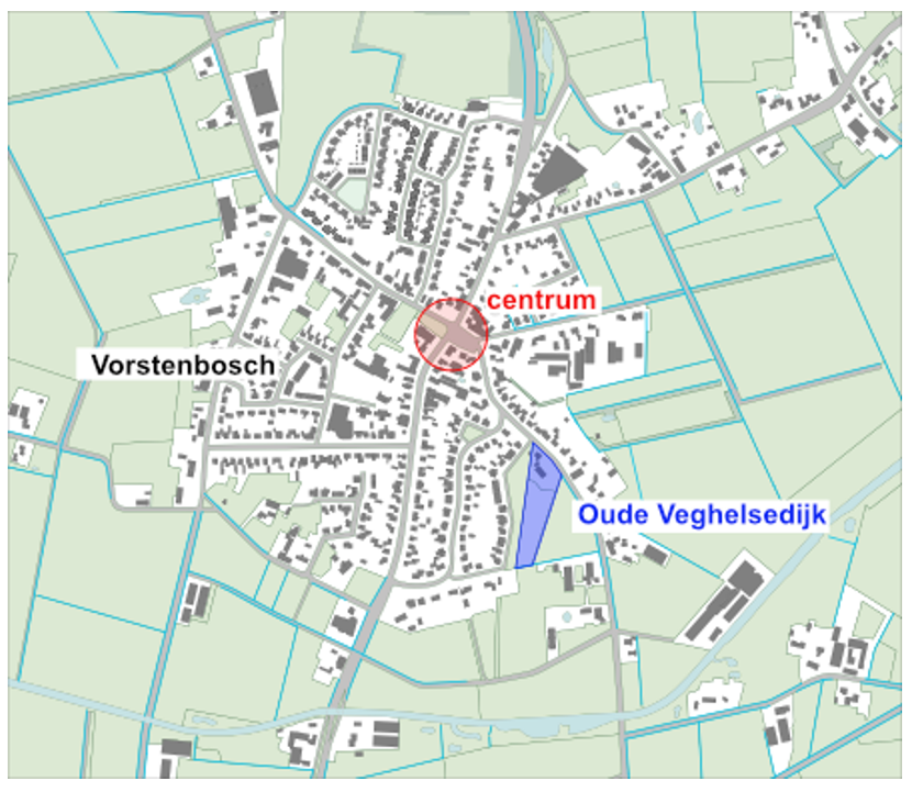 Plattegrond nieuwbouw Vorstenbosch Oude Veghelsedijk