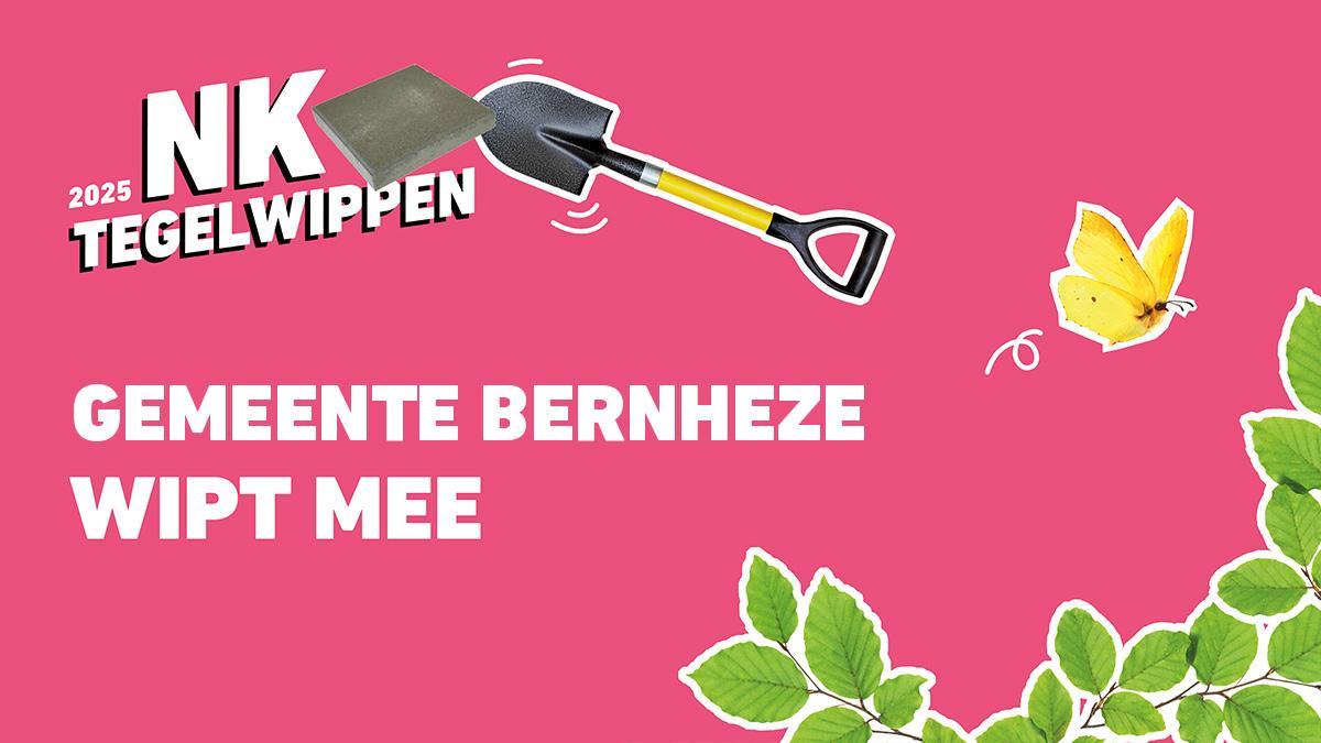 Logo NK tegelwippen 2025 - Gemeente Bernheze wipt mee