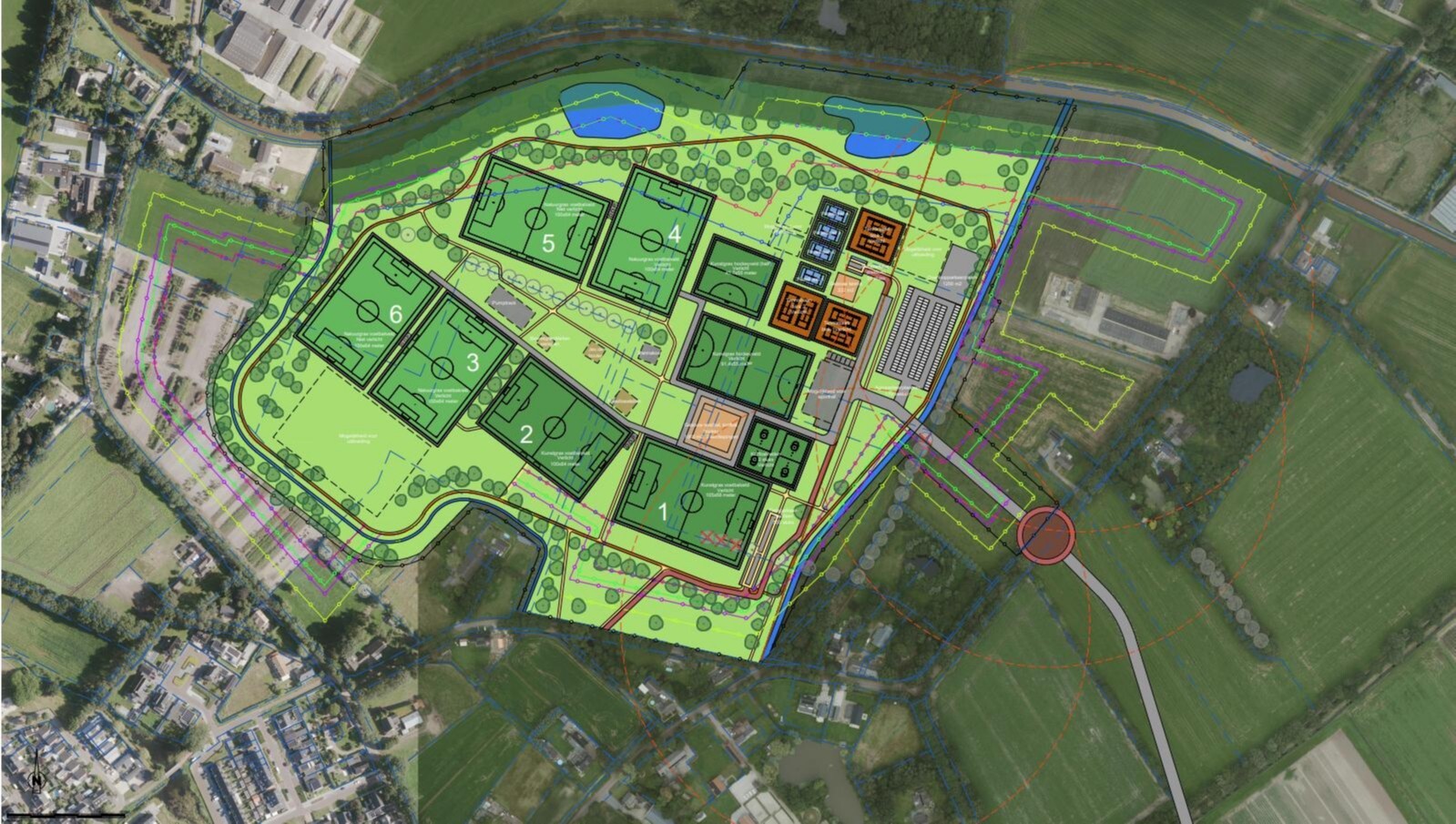 Voorkeursvariant C nieuw sportpark Heeswijk-Dinther